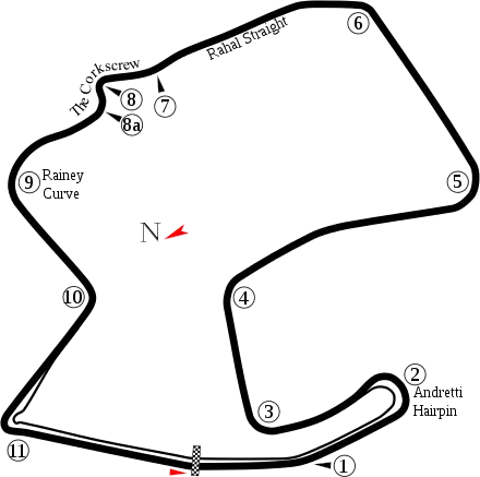 Laguna Seca Streckenlayout